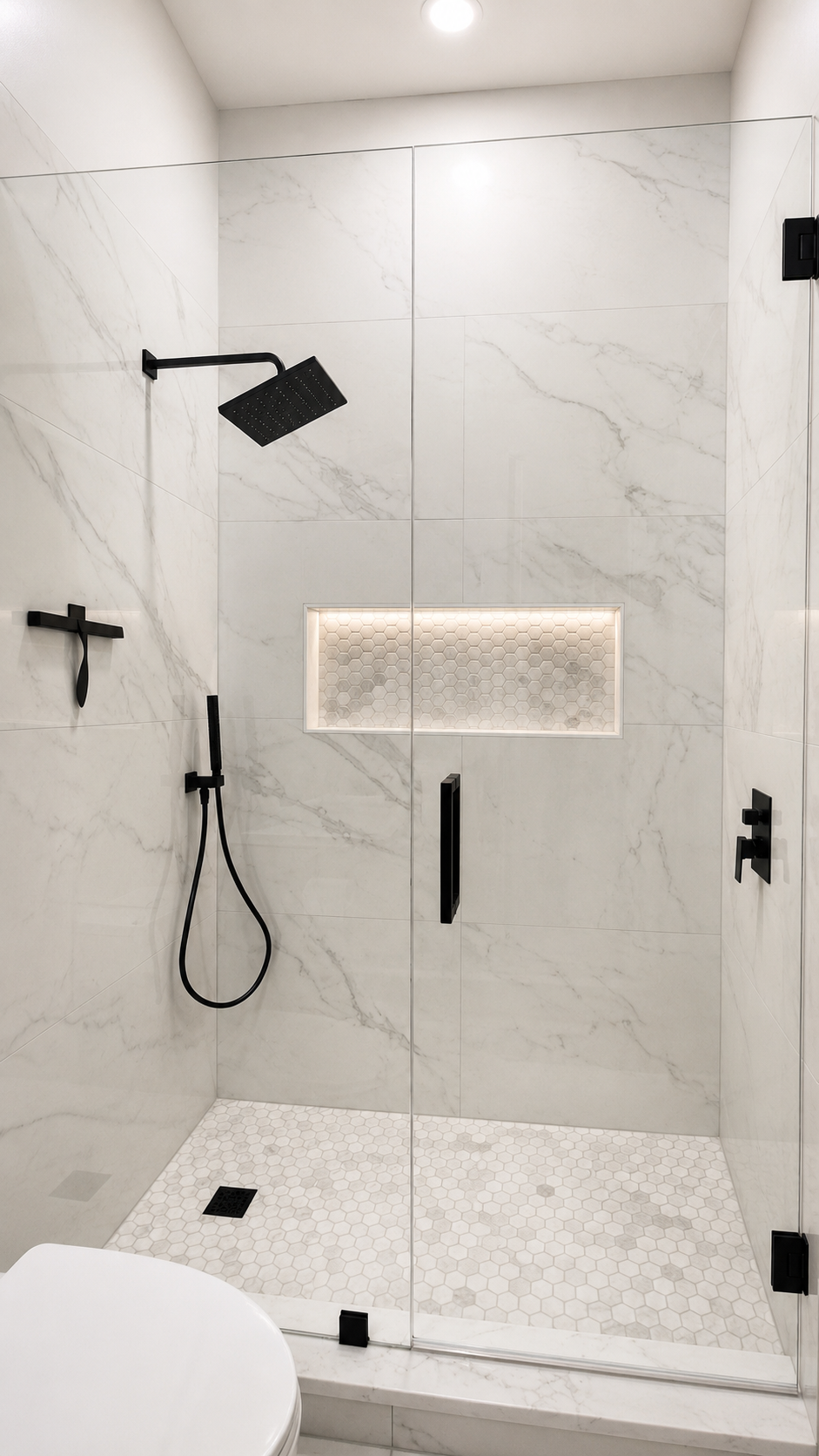 Modern Walk-In Shower Renovation in Charlotte, NC